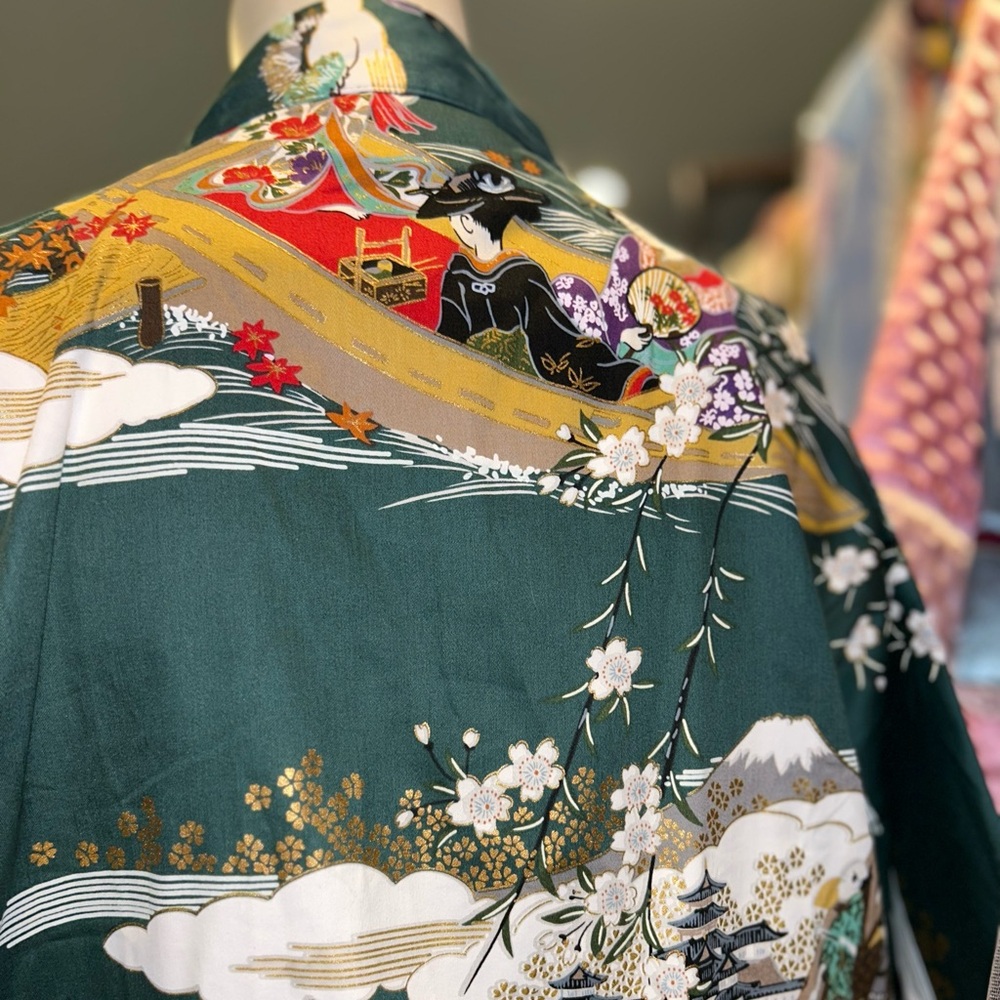Hunter Green & Mtellic Kimono 👘 - Picture 13 of 15